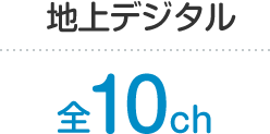 地上デジタル 全10ch