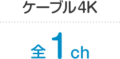 ケーブル4K 全1ch